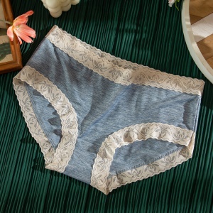 Culotte femme en dentelle respirant taille moyenne
