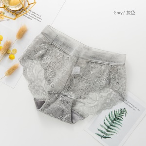 Culotte femme respirant taille moyenne slip dentelle