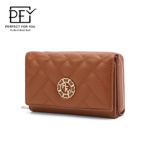 Portefeuille femme court porte monnaie avec poche zippée