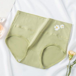 Slip coton femme imprimé petite marguerite