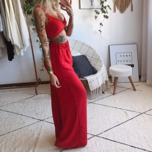 Ensemble imprimé  camisole+ pantalon ample