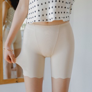 Femme sous-vêtement short legging en soie glacée taille basse