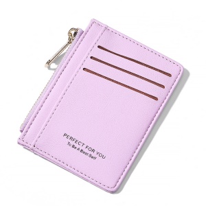 Portefeuille en cuir artificiel PU pour femme