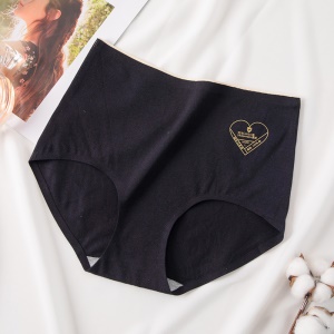 Culotte en coton femme taille haute ventre plat
