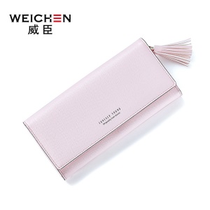 Portefeuille en cuir artificiel PU pour femme