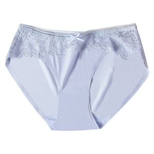 Culotte slip sexy et respirante  en coton avec dentelle