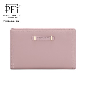 Portefeuille en cuir artificiel PU pour femme