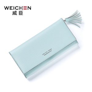 Portefeuille en cuir artificiel PU pour femme