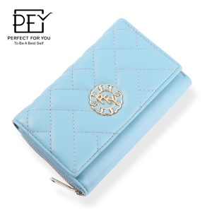 Portefeuille femme court porte monnaie avec poche zippée