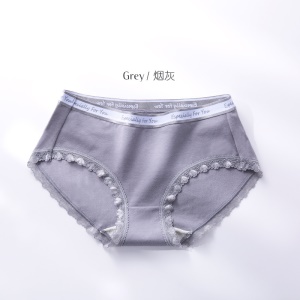 Culotte femme taille moyenne slip en dentelle bord