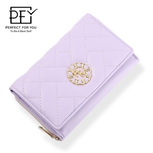 Portefeuille femme court porte monnaie avec poche zippée