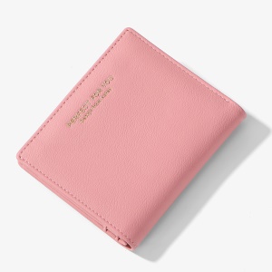 Portefeuille en cuir artificiel PU pour femme