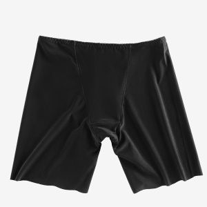 Femme sous-vêtement short legging en soie glacée taille basse