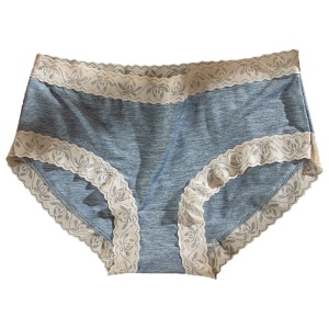 Culotte femme en dentelle respirant taille moyenne