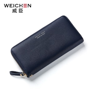 Portefeuille femme simple et long zippé