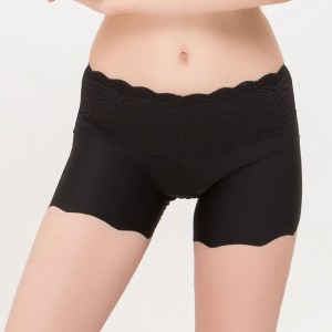 Pantalon de sécurité femmes short sous jupe en dentelle soie glacée