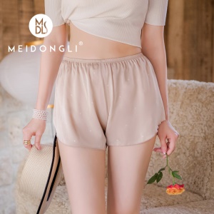Short pyjama large pour les filles en soie artificielle