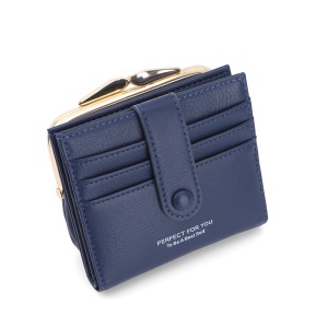 WEICHEN Portefeuille femme PU cuir avec 2 pllis