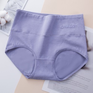 Culotte en coton femme élastique taille haute
