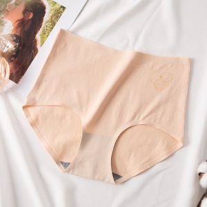 Culotte en coton femme taille haute ventre plat