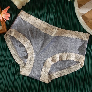 Culotte femme en dentelle respirant taille moyenne