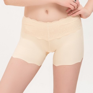 Pantalon de sécurité femmes short sous jupe en dentelle soie glacée