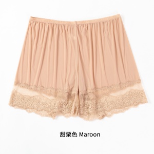 Pantalon de sécurité en soie glacée pour les filles en dentelle haute élastique