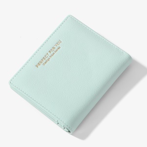 Portefeuille en cuir artificiel PU pour femme