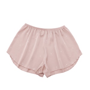 Short pyjama large pour les filles en soie artificielle