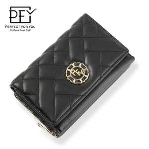 Portefeuille femme court porte monnaie avec poche zippée