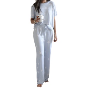 Pyjama pour femme imprimé à deux pièces