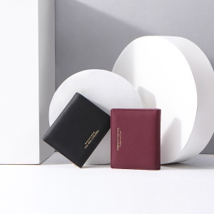 Portefeuille en cuir artificiel PU pour femme