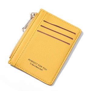 Portefeuille en cuir artificiel PU pour femme