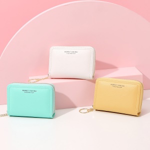 WEICHEN Portefeuille en cuir PU femme porte-cartes anti-magnétique