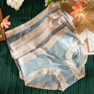 Culotte femme en dentelle respirant taille moyenne