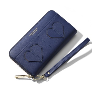 WEICHEN Portefeuille femme PU cuir avec fermeture à glissière