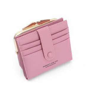 WEICHEN Portefeuille femme PU cuir avec 2 pllis