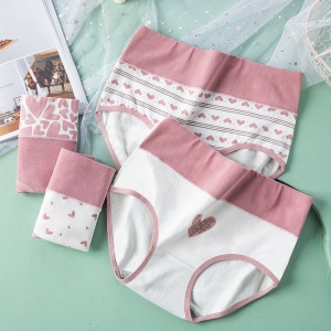 Culotte à taille haute  en coton  pour jeune fille