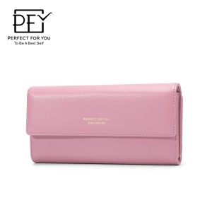 Femme porte-monnaie et téléphone mobile portefeuille en cuir à grande capacité