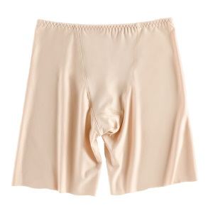 Femme sous-vêtement short legging en soie glacée taille basse