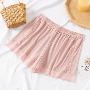 Short de nuit pour femmes en dentelle brodé