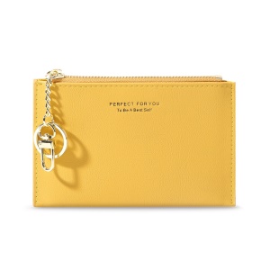 WEICHEN Portefeuille femme mini en cuir artificiel