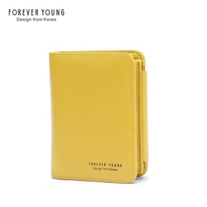 Portefeuille femme porte monnaie en cuir ciré à l'huile Multifonctionnel