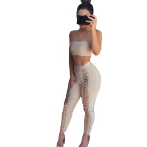 Ensemble femme 2 pièces sexy avec bretelles