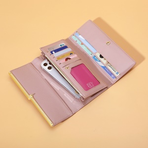 Portefeuille en cuir pour femme PU artificiel