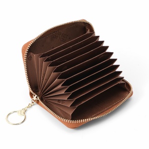 WEICHEN Portefeuille en cuir PU femme porte-cartes anti-magnétique