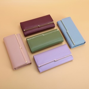 Portefeuille en cuir pour femme PU artificiel