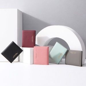 Portefeuille en cuir artificiel PU pour femme