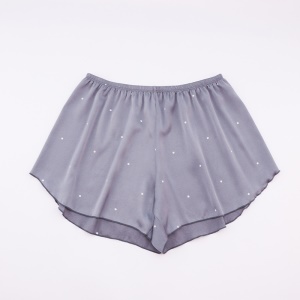 Short pyjama large pour les filles en soie artificielle