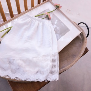 Short de sécurité dentelle bordé pour filles en soie artificielle